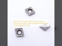 Multi ISO Grade Lathe Tool Inserts / Cermet Cutting Tools Excellent Hardness CCMT060204-1HQ