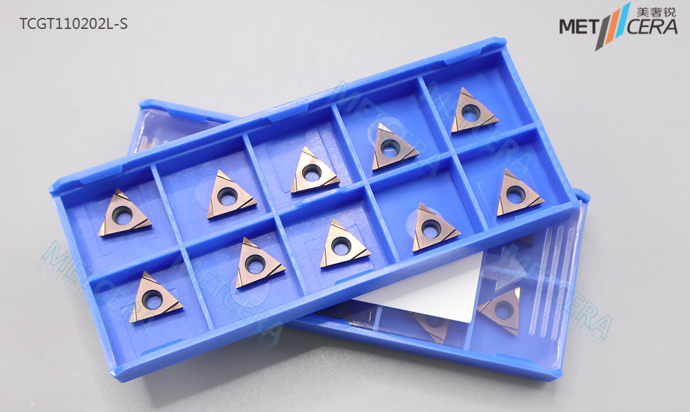การใส่คาร์ไบด์ อุปกรณ์หมุนภายนอก TCGT110202L, มือซ้าย CNC Cutter Carbide Tool,CNC แผ่นสํารอง