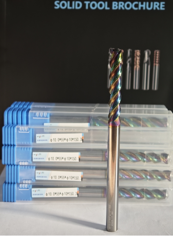 MAE PLUS Φ10x55x10Dx150mm เครื่องบดคาร์ไบด์ความยาวยาวมากสําหรับการแปรรูปโลหะเหลือง