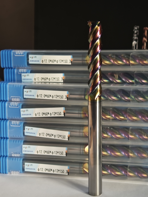 MAE PLUS CNC Endmill ความแข็ง HRC55-60 Super Long Length Carbide Mill สําหรับการแปรรูปโลหะเหล็ก Φ12x60x12Dx150mm