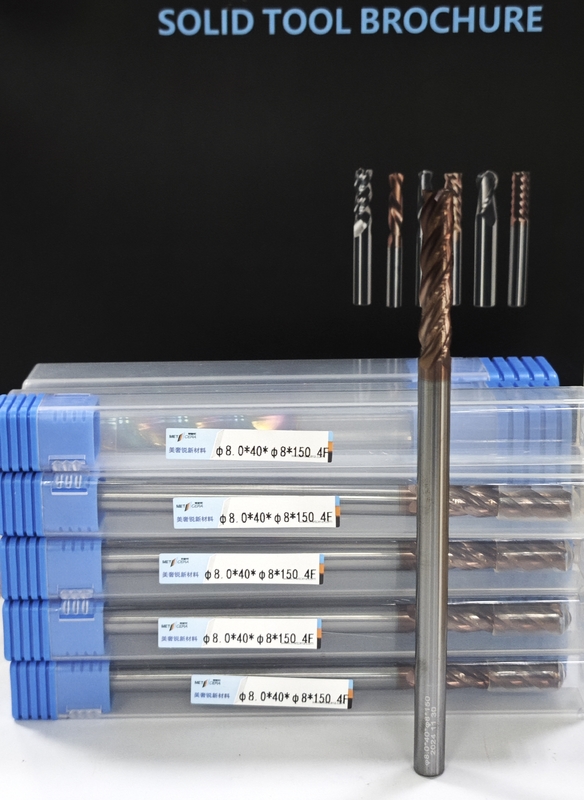 MPE4 Solid Carbide Long Flat Mill 4F Long End Mill Super Long Flute CNC Long Mill Cutter 8mm x 40 x 150mm ประเภทการจัดส่ง DHL/FEDEX/TNT/UPS