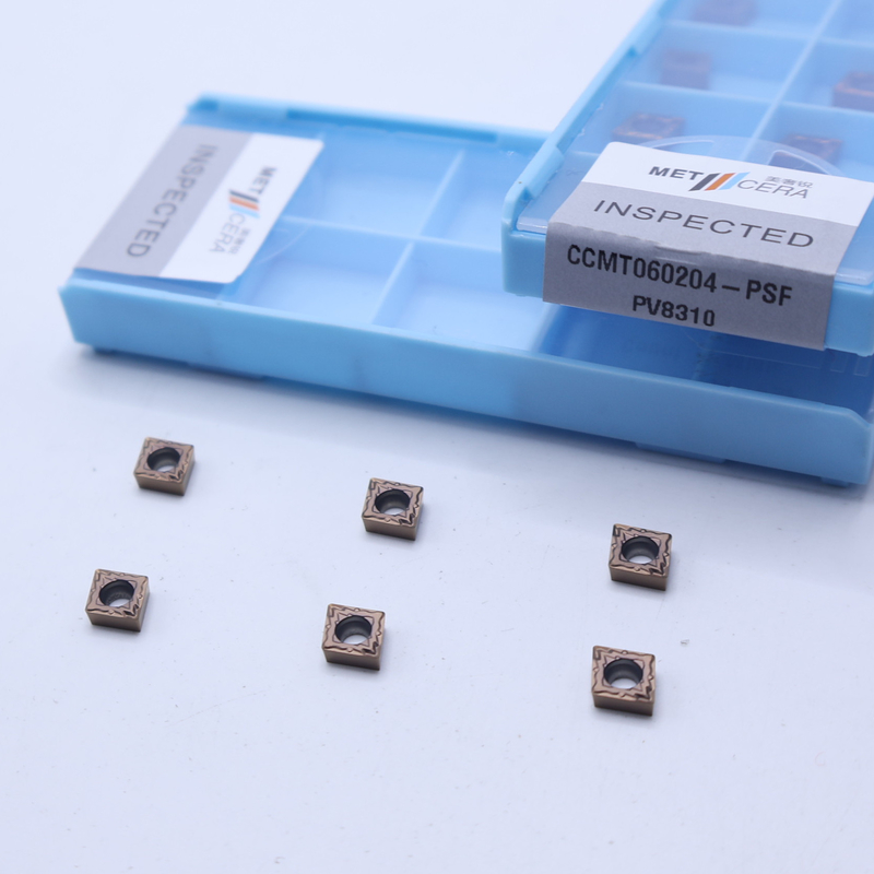CCMT060204 CNC Carbide Turning Inserts for Finishing Cutting Steel and Alloy, PVD Coated Insert, CCMT สําหรับเครื่องมือหมุนหมุน