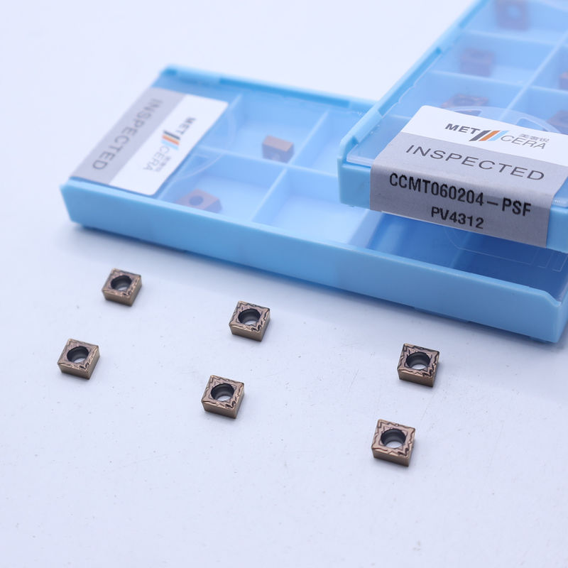 CNC Carbide Turning Inserts, PVD Coated Carbide Turning Inserts สําหรับเครื่องถือเครื่องมือ lathes, CCMT060204