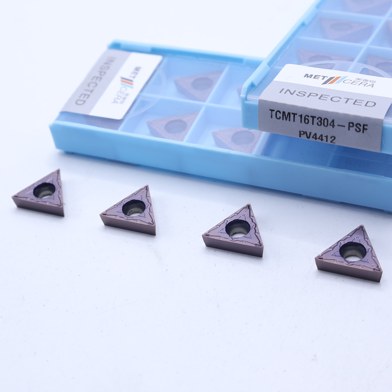 CNC Blade TCMT16T304 Tungsten Carbide Inserts TCMT 32.51 สําหรับ 1/2 เครื่องมือหมุนหมุน, PVD ท่อ, จบ chipbreaker, สีสีม่วงแดง