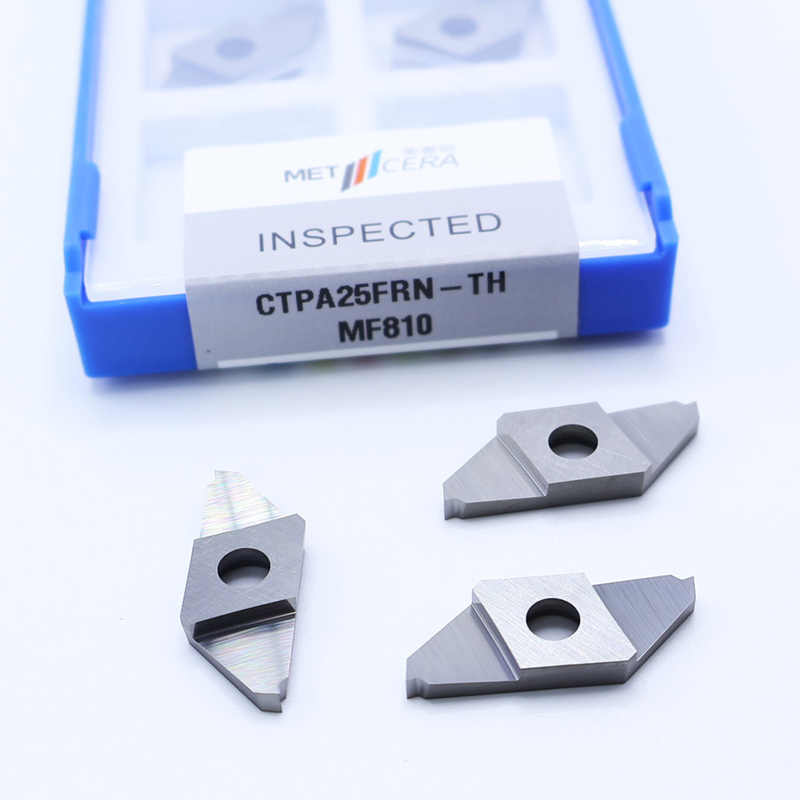HRA91.8 ความแข็งแกร่งตัดออก CNC Carbide Insert สําหรับ CTPA ไม่เคลือบ การแยกออก