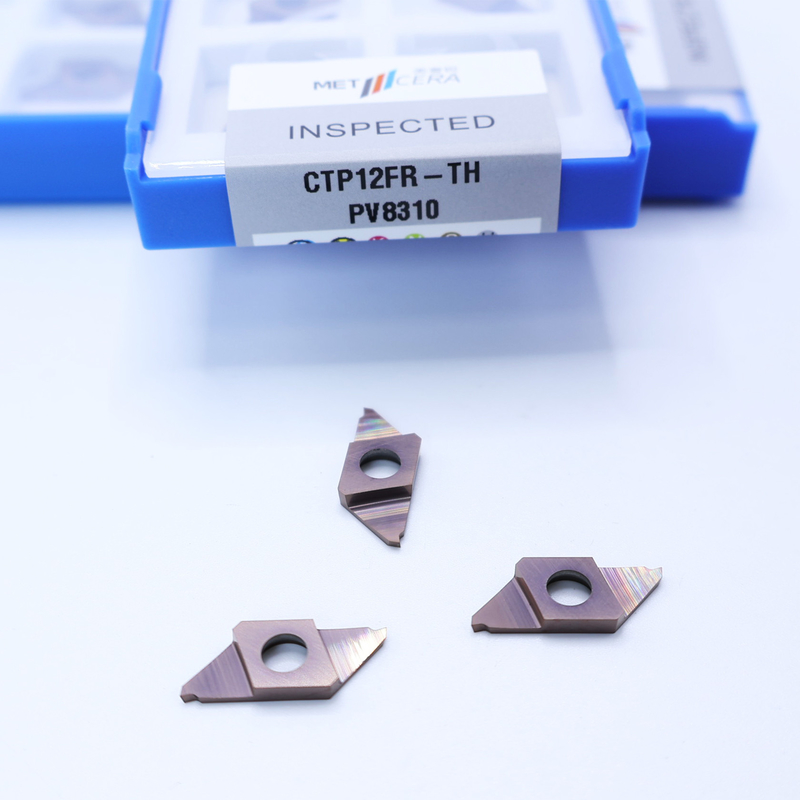 ประเภท PV8310 ซีเมนต์คาร์บิด CNC Carbide Insert สําหรับตัด CTP PVD ปกแต่ง