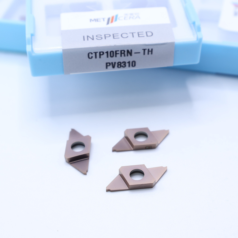 CTP10FRN-TH CNC Carbide Insert สําหรับการตัดออก PVD ท่อแยกออก