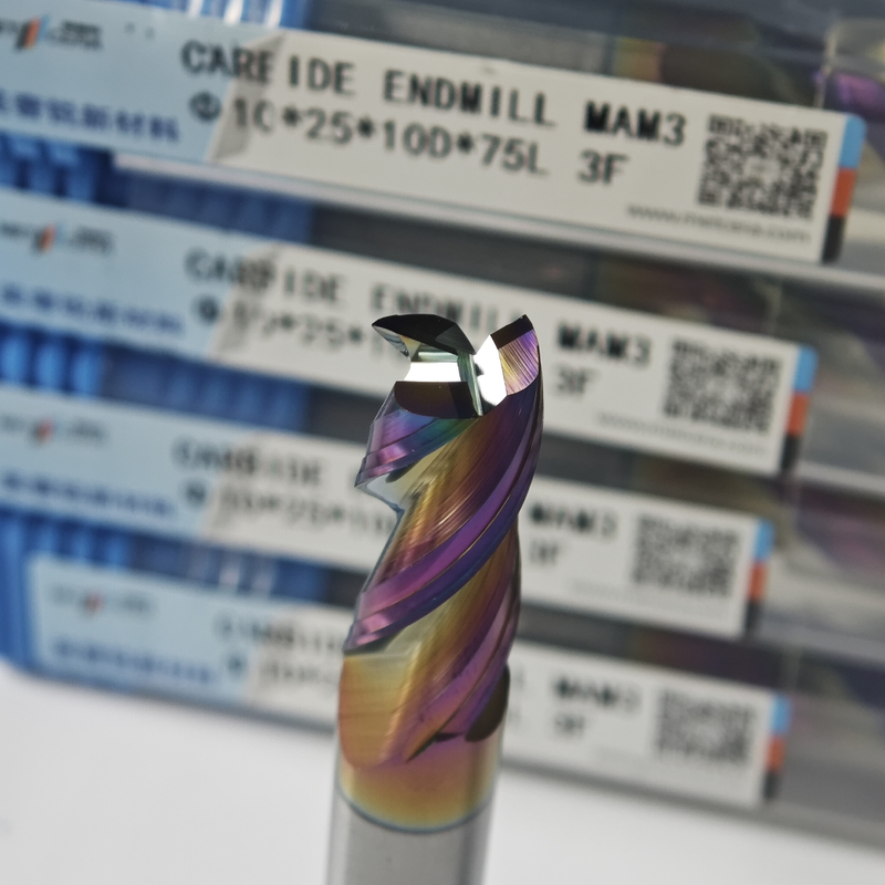 MAE PLUS ความสามารถสูง CNC ปลาย Mill 3 ฟลอยท์ ปลาย Mill สําหรับการแปรรูปโลหะเหล็ก, อลูมิเนียมและทองแดง ปรับปรุง Mill 10mm, Φ10x25x10Dx75mm