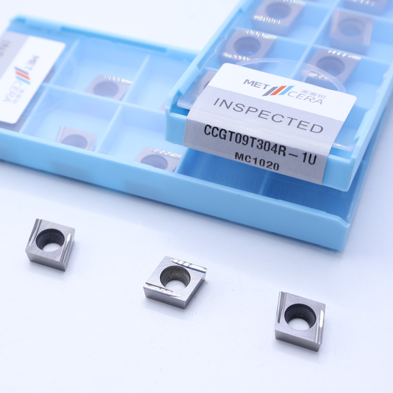 CCGT09 เซอร์เมท ใส่เครื่องเจาะ ใส่เครื่องหมุนภายในสําหรับการตัดเหล็กคาร์บอน เหล็กสแตนเลสต่ํา อาหารต่ํา ใส่เครื่องประสาน