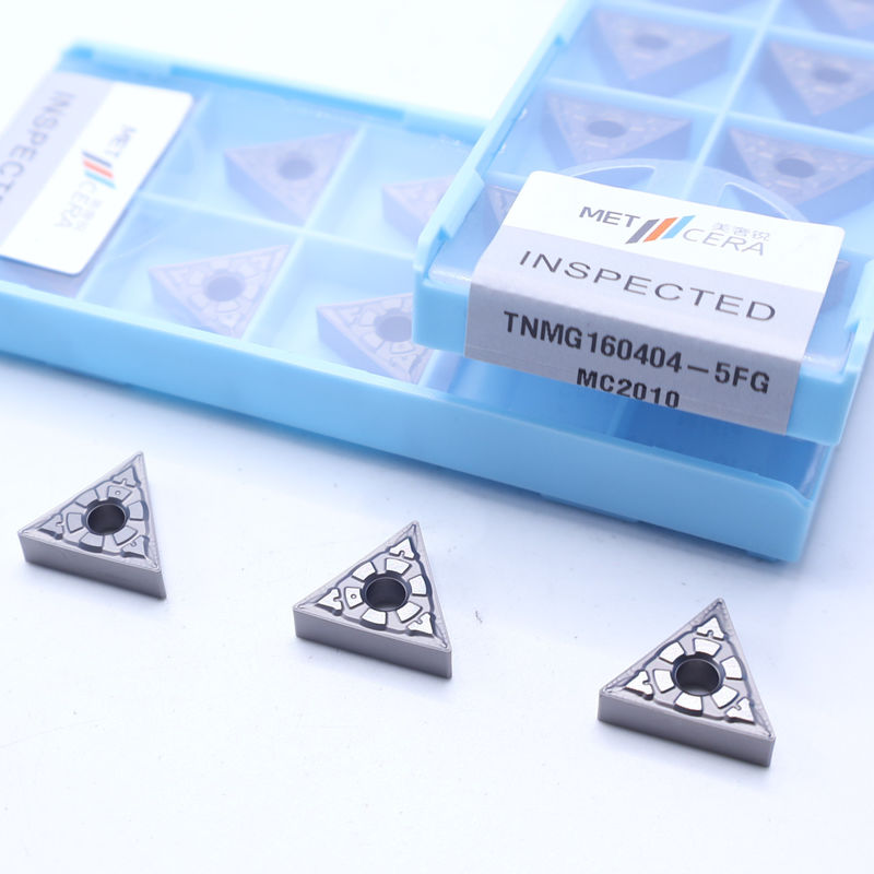เม็ดมีดกลึง CNC TiCN Cermet พร้อมร่องคายเศษ 5FG สำหรับความต้านทานการสึกหรอในการตัดเฉือน