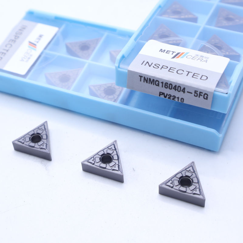 เม็ดมีดกลึง CNC TiCN Cermet พร้อมร่องคายเศษ 5FG สำหรับความต้านทานการสึกหรอในการตัดเฉือน