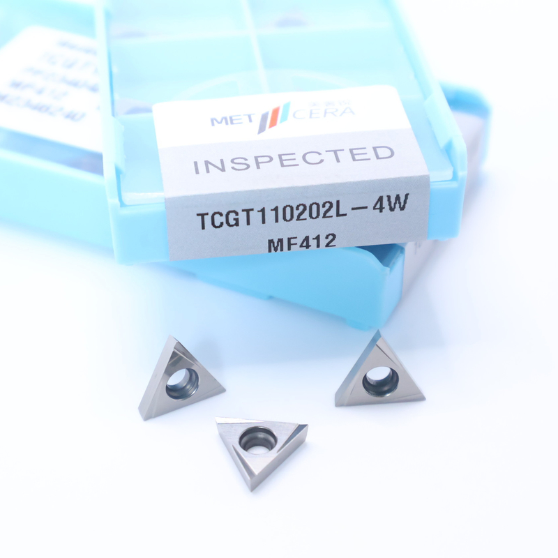 TCGT11 Carbide การหมุนใส่ใน 4W ชิปบริคเกอร์สําหรับการหมุนภายนอกและภายใน