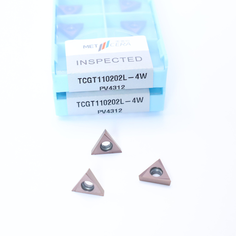 TCGT11 Carbide การหมุนใส่ใน 4W ชิปบริคเกอร์สําหรับการหมุนภายนอกและภายใน