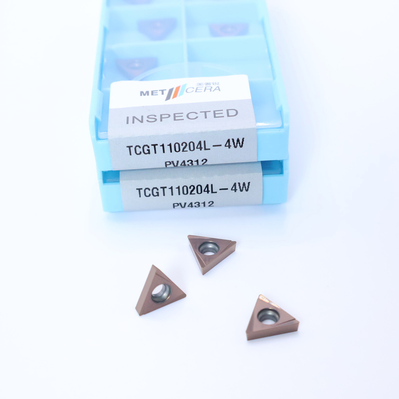 TCGT11 Carbide การหมุนใส่ใน 4W ชิปบริคเกอร์สําหรับการหมุนภายนอกและภายใน