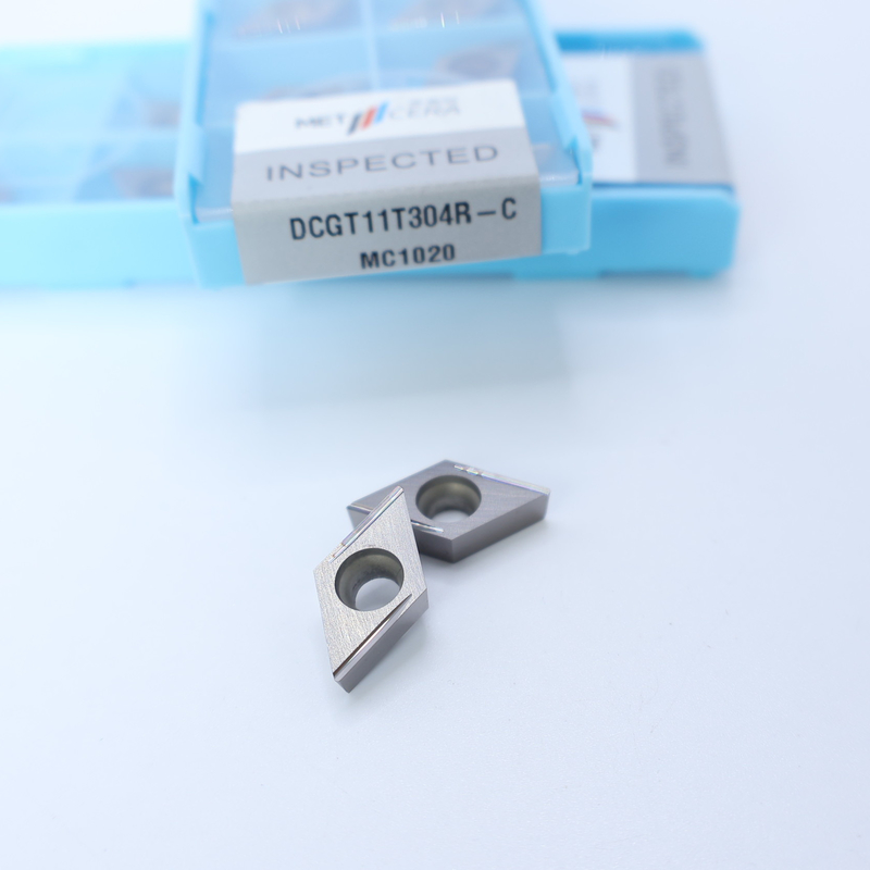 Cermet CNC Turning Insert DCGT07 DCGT11 C ปลายชิปบราคเกอร์ วัสดุโลหะ ความทนทานสูง ข้อดี