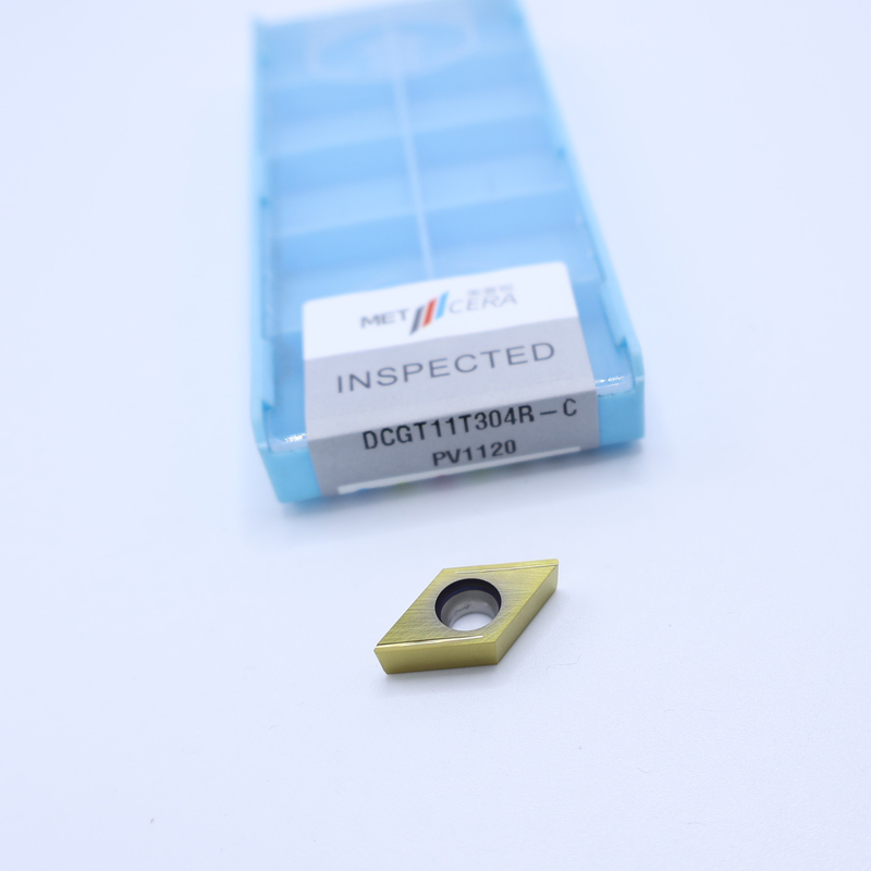 Cermet CNC Turning Insert DCGT07 DCGT11 C ปลายชิปบราคเกอร์ วัสดุโลหะ ความทนทานสูง ข้อดี