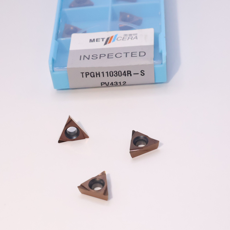 TPGH08 TPGH09 TPGH11 คาร์ไบด์หมุนอินสอร์ท, คาร์ไบด์ CNC ปั่นอินสอร์ทกับ S ชิปบริคเกอร์