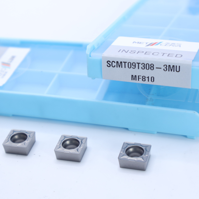 MF810 เกรดคาร์ไบด์หมุนใส่ SCMT09T ลบ CNC เติมด้วย 3MU ครึ่งเสร็จ Chipbreaker