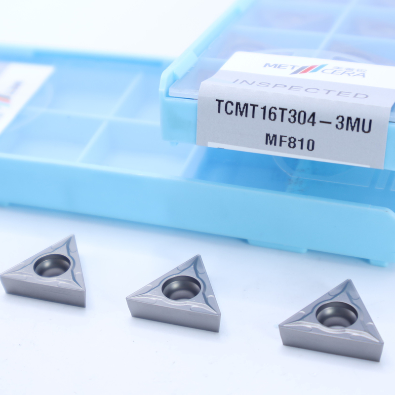 การหมุนคาร์ไบด์ใส่ TCMT09 TCMT11 TCMT16, การใส่บวก CNC ด้วย 3MU ครึ่งเสร็จ Chipbreaker