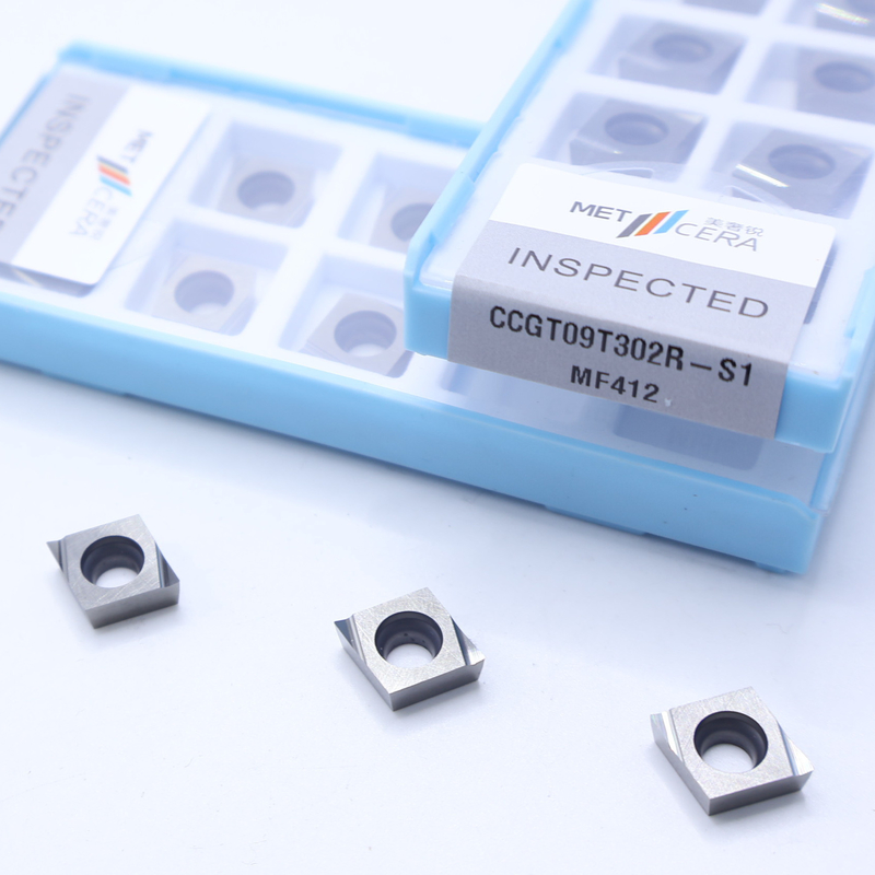 CCGT04 CCGT06 CCGT09 คาร์ไบด์เทิร์นนิ่งอินสอร์ท คาร์ไบด์ CNC เทิร์นนิ่งอินสอร์ทใน S1 ชิปฉีกคม