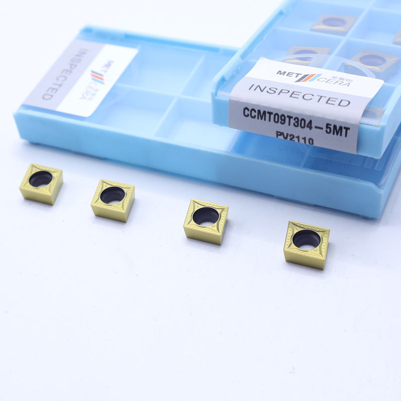 CCMT06 CCMT09 ใส่เครื่องหมุน CNC แบบบวก พร้อมเครื่องบดชิปครึ่งเสร็จ 5MT, ใส่เครื่องหมุน Cermet