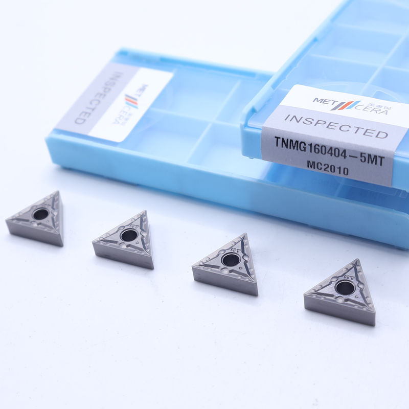 TNMG16 ใส่หมุน CNC ลบ พร้อมเครื่องบดชิปครึ่งเสร็จ 5MT และ TiCN Cermet สําหรับความทนทานต่อการสกัด