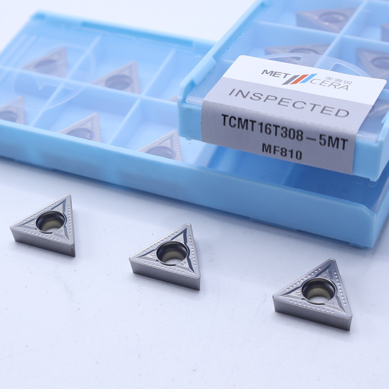 TCMT11 TCMT16 Carbide Turning Insert with 5MT Chipbreaker สําหรับเหล็ก เหล็กสแตนเลส เหล็กไร้ขัด