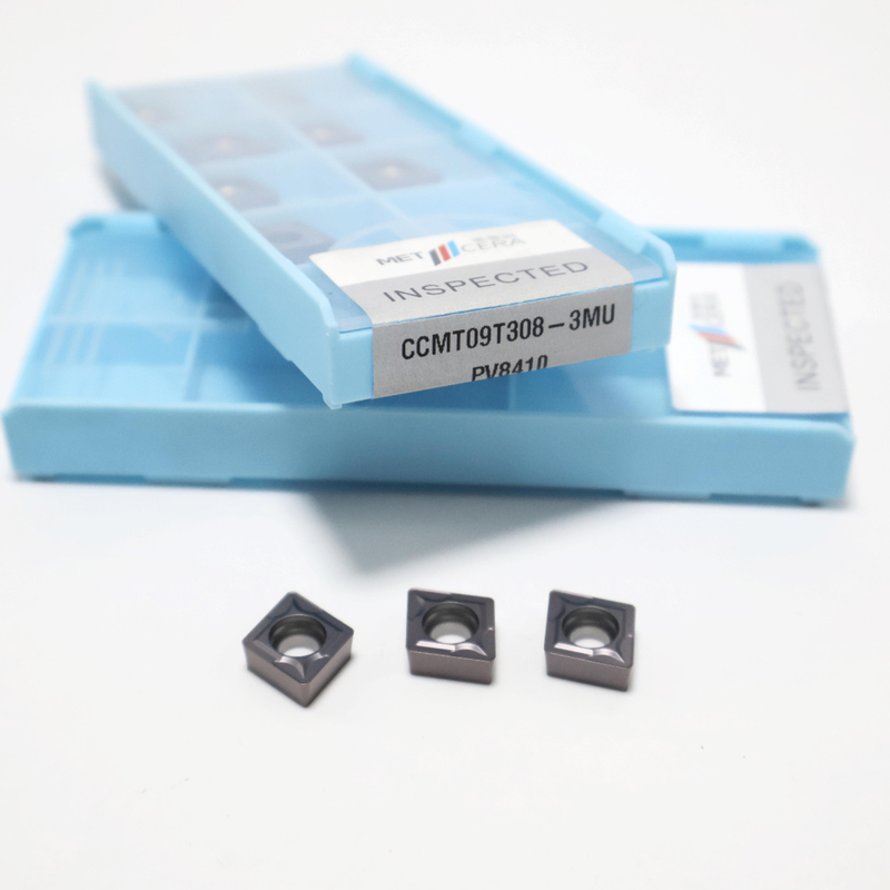 CCMT0602 CCMT09T3 CCMT1204 การใส่หมุนคาร์ไบด์สําหรับเหล็ก, เหล็กไร้สแตนเลส, PVD ปกแต่งใส่ใน 3MU chipbreaker