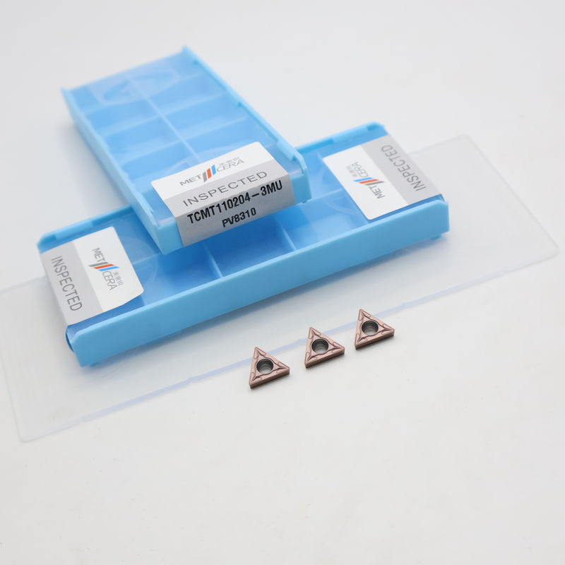 เม็ดมีดกลึงคาร์ไบด์เคลือบ TCMT09 TCMT11 TCMT16 เม็ดมีด CNC แบบบวก พร้อมตัวจับเศษ 3MU สำหรับกึ่งสำเร็จรูป