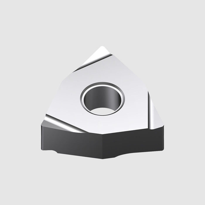 ปรับปรุงความละเอียด PVD การเคลือบ CNC Cermet Insert สําหรับการแปรรูปเหล็กการหัน Insert WNGG080404R-S