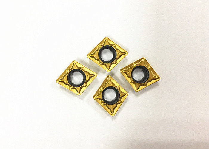 สินค้าประเภทสูงของ Iso Turning Inserts / Cermet Turning Tool Tips อายุการใช้งานยาว CCMT09T CCMT11T